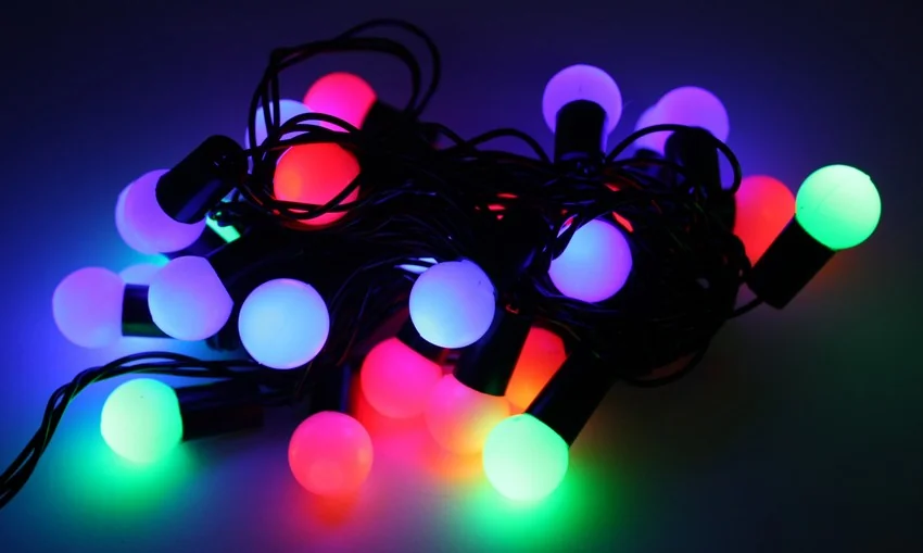 Електрогірлянда 28LED 4м Кульки різнобарвна