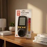 Енергометр цифровий (W/V/A/C/Hz/KWh) СolorWay для розетки (16A/3680W) (CW-VM16-02D) — фото 1