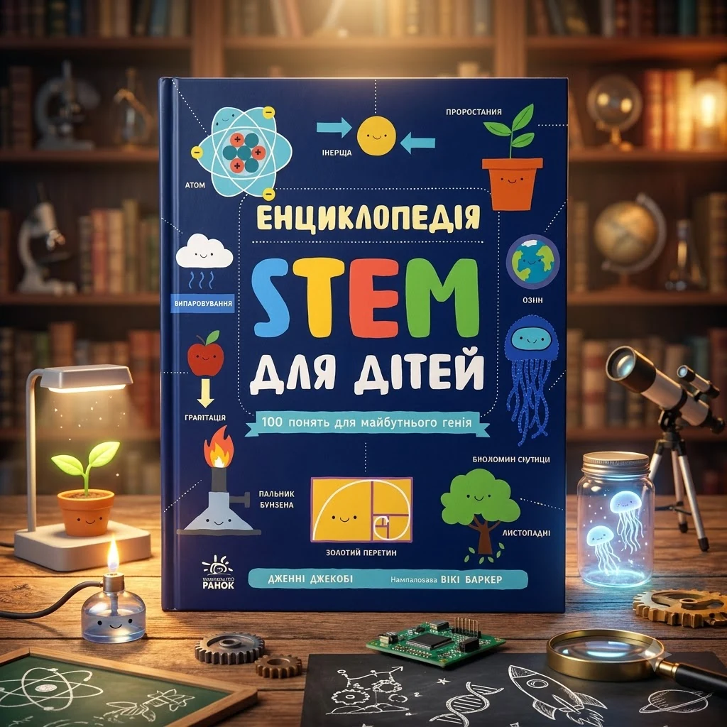 Енциклопедія STEM для дітей 100 понять майбутнього генія
