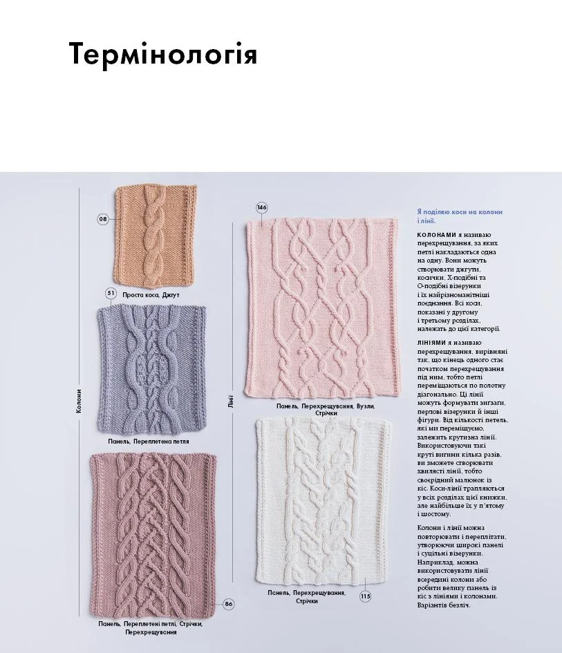 Енциклопедія візерунків.Коси,джгути,арани.Великий практичний посібник із в'язання. Букшеф — фото 3