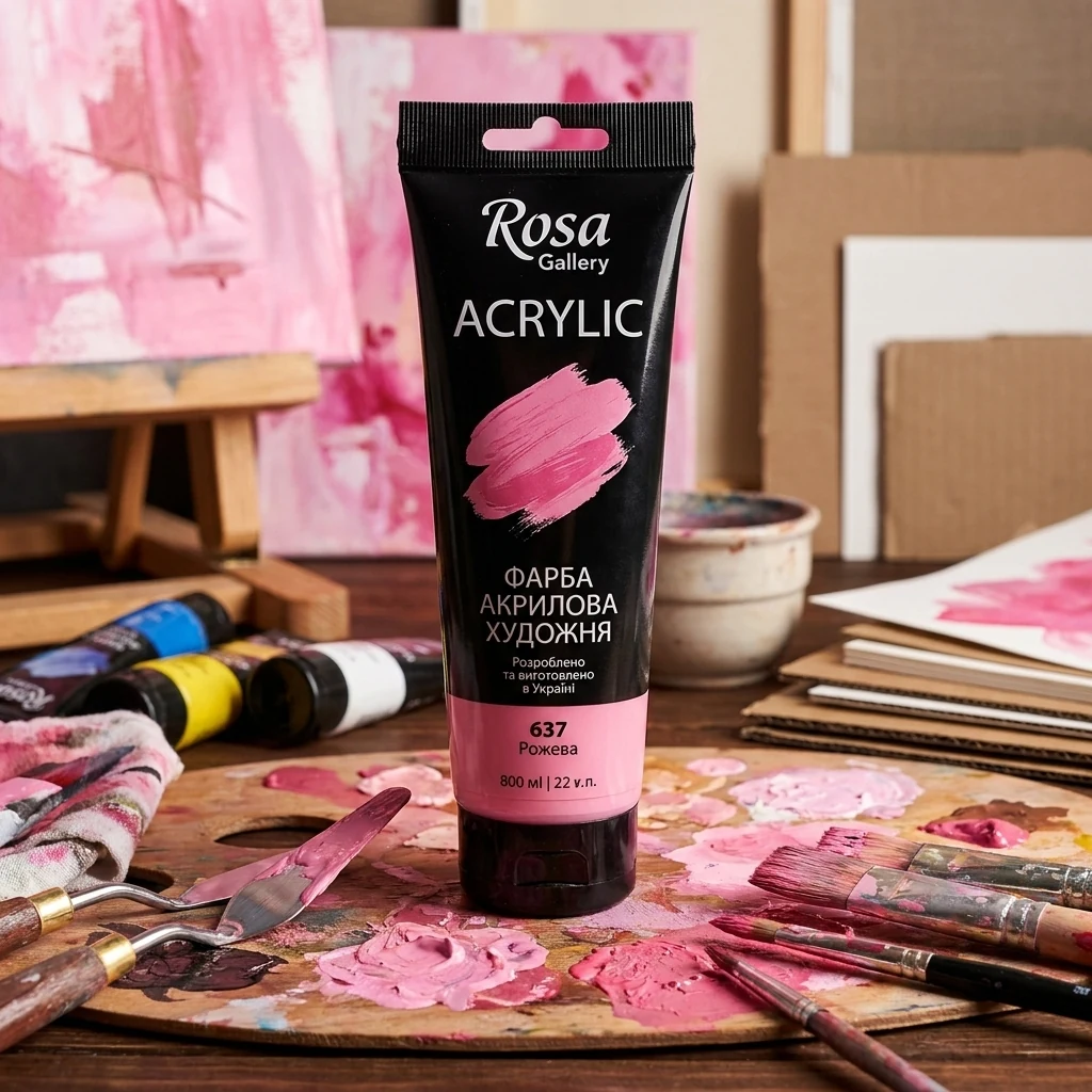 Фарба акрилова 637 рожева 60 мл, Rosa Gallery