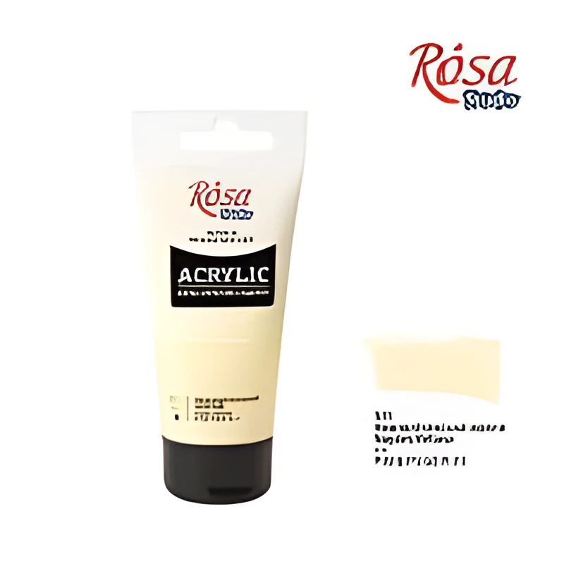 Фарба акрилова, Неаполітанська жовта, 75 мл, ROSA Studio