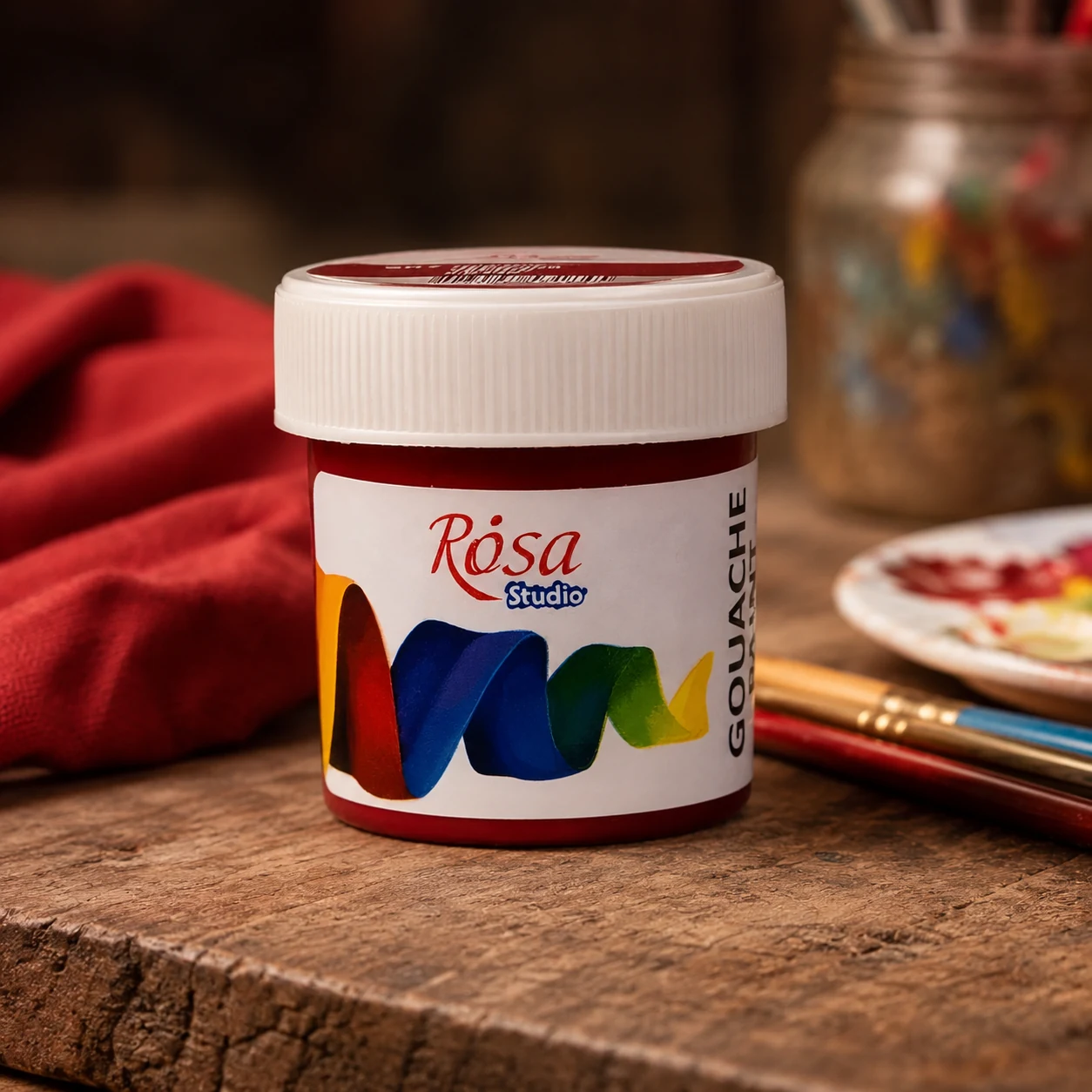 Гуаш ROSA Studio Червона темна 20мл — Живопис