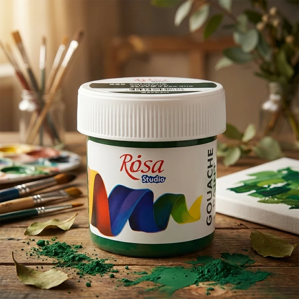Гуаш ROSA Studio Зелена травяна 20мл — Живопис