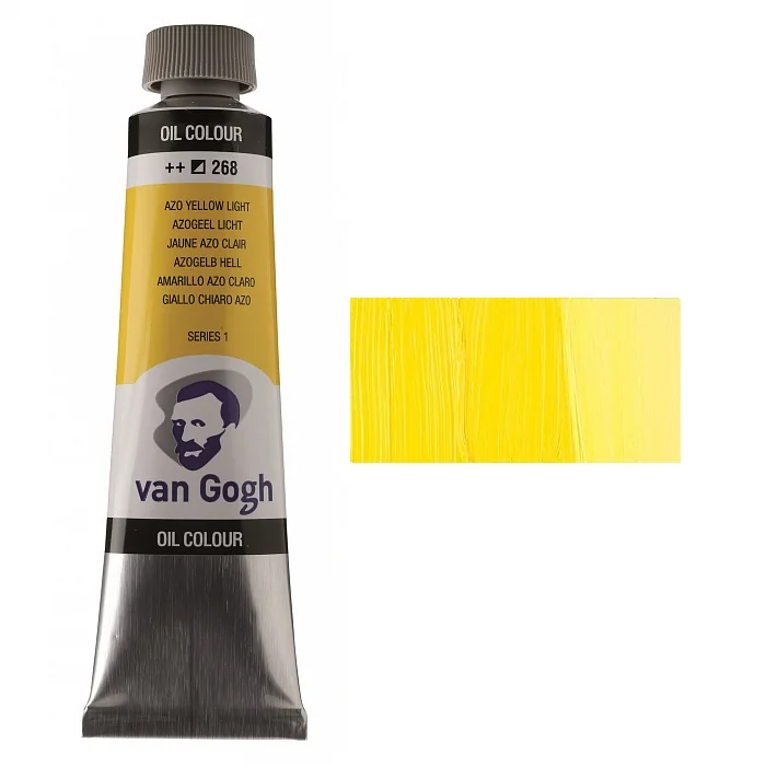 Фарба олійна, 268 жовта світла, 40 мл, Van Gogh, Royal Talens