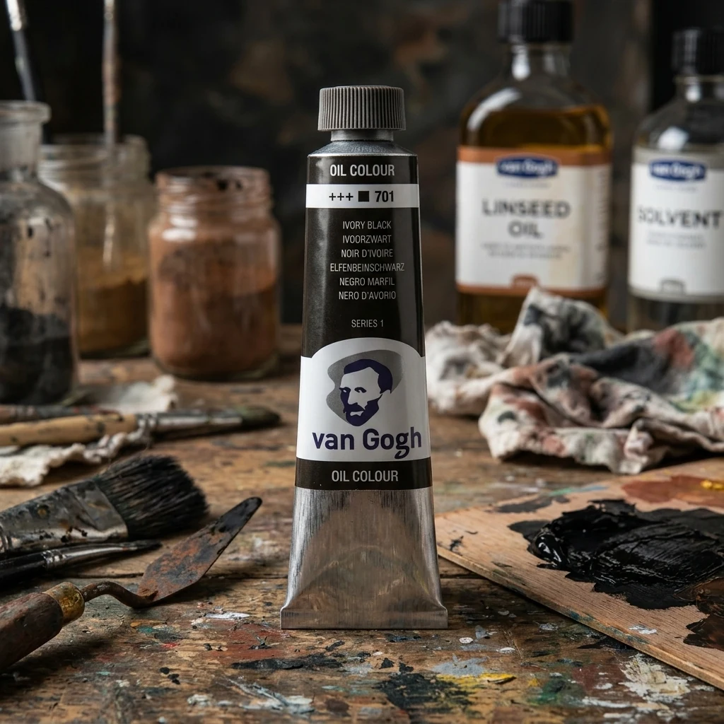 Фарба олійна, 701 чорна слонова кістка 40 мл Van Gogh Royal Talens