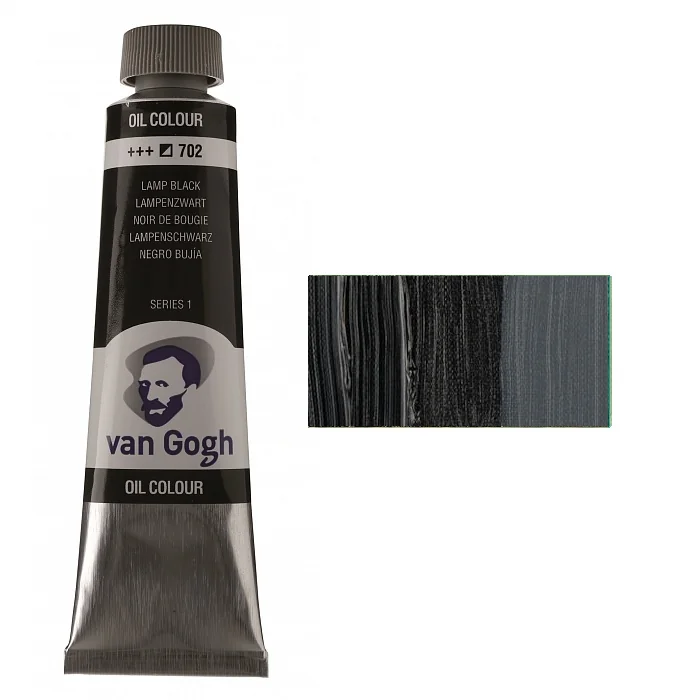 Фарба олійна, 702 сажа газова, 40 мл, Van Gogh, Royal Talens