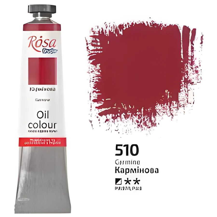Фарба олійна Кармінова 45мл ROSA Studio