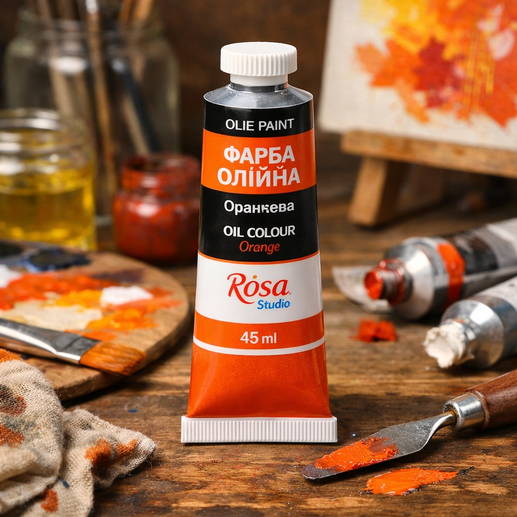 Фарба олійна Оранжева 45мл ROSA Studio