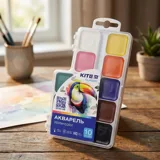 Фарби акварельні медові Kite Classic 10 кольорів K-060 — фото 1