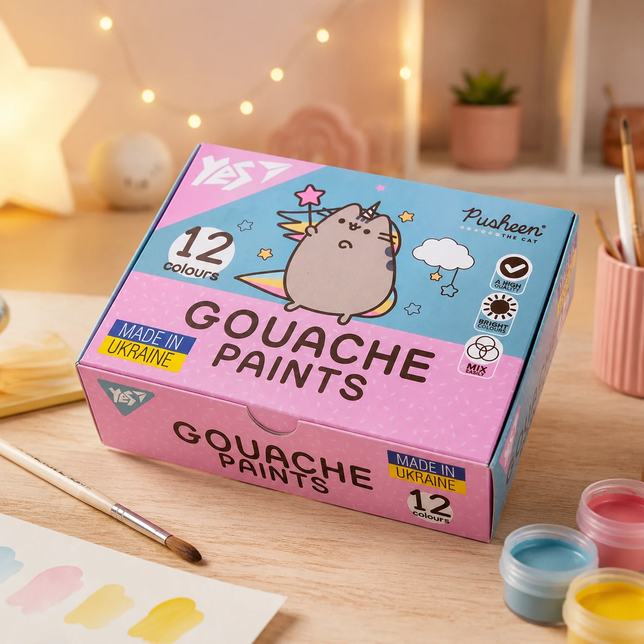 Фарби гуашеві Yes Pusheen 12 к