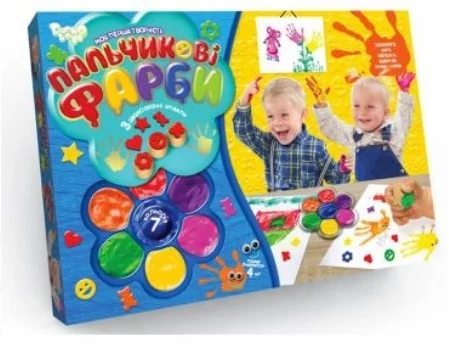 Фарби пальчикові 6 кольорів Danko toys
