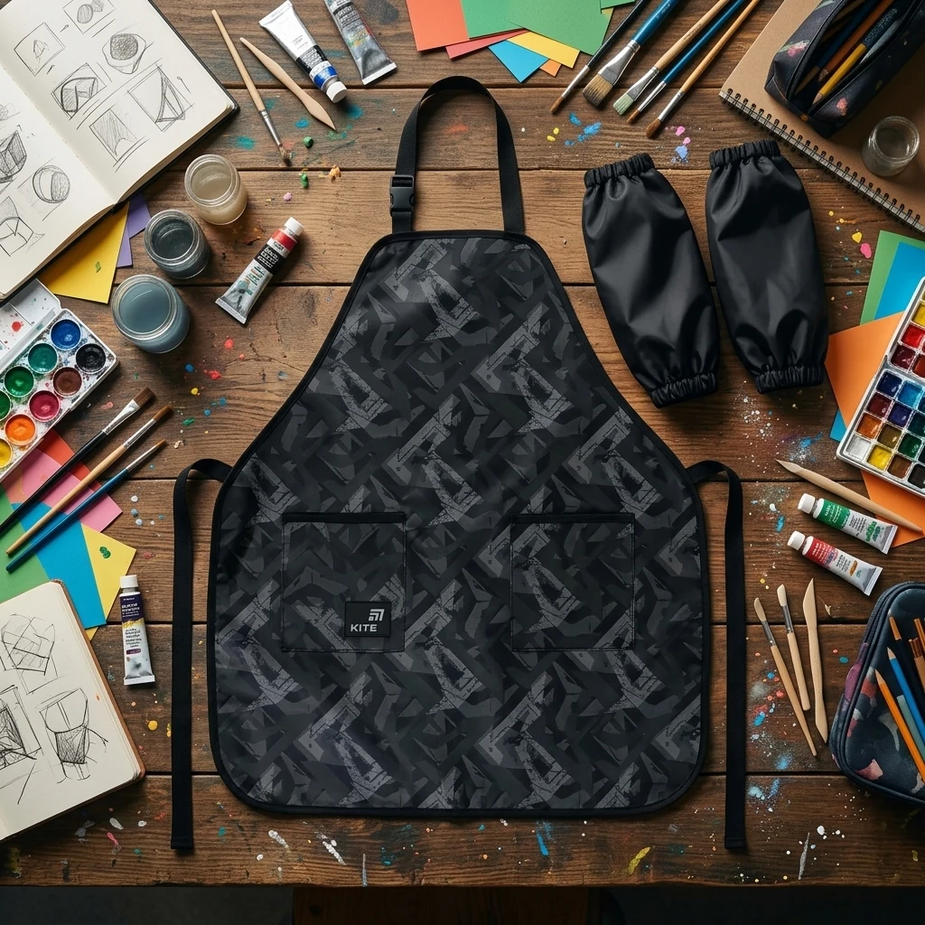 Фартух дитячий з нарукавниками Kite "Pattern"