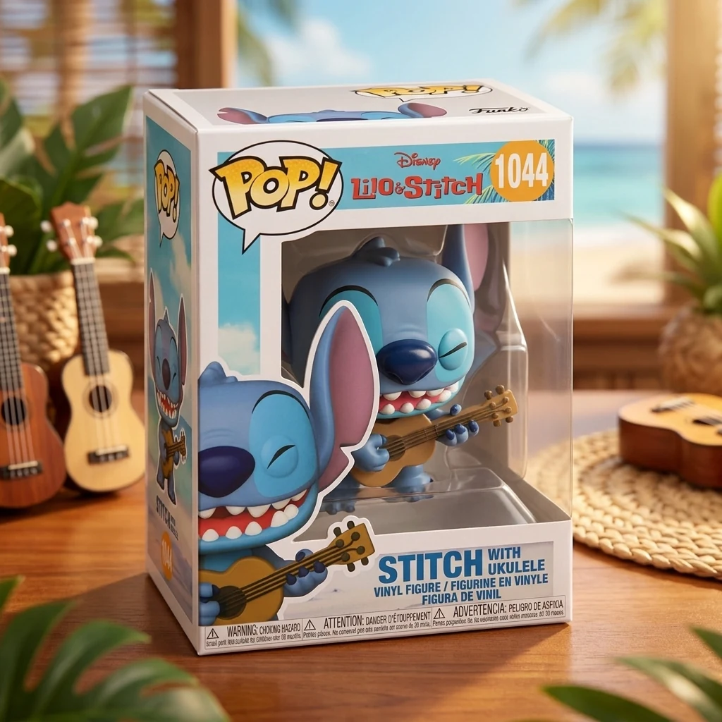 Фігурка Ігрова FUNKO POP! серії Ліло та Стіч- СТІЧ З УКУЛЕЛЕ 55615 — 