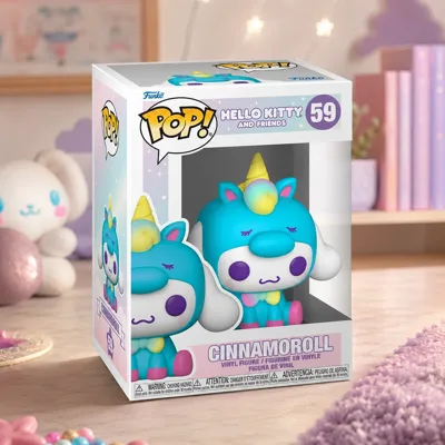 Фігурка Ігрова FUNKO POP! серії Sanrio: Hello Kitty- СІННАМОРОЛЛ У КОСТЮМІ ЄДИНОРОГА 65748