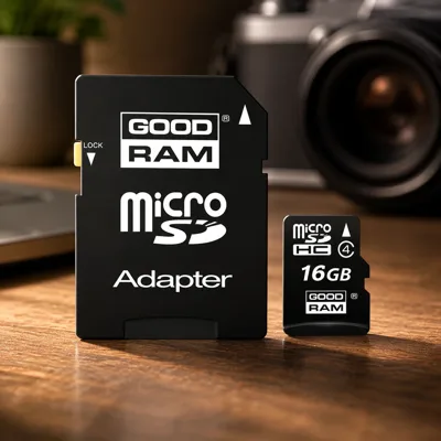 Флеш карта 16GB microSDHC GoodRam Class 10+SD adapter
