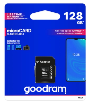 Флеш карта GOODRAM microSDXC 128GB Class 10 UHS I+ ad — фото 2