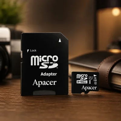 Флеш картка microSDHC (UHS-1) Apacer 16Gb class 10 (adapter SD)