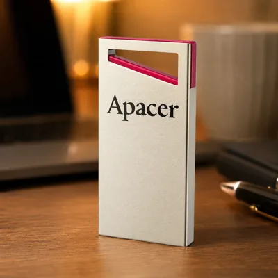 Флеш-накопичувач USB 32GB Apacer AH112 Gold/Red (AP32GAH112R-1)