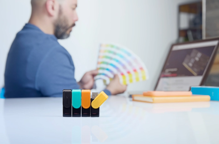 Флеш-накопичувач USB3.2 128GB Kingston DataTraveler Exodia S Black/Green (DTXS/128GB) — фото 2