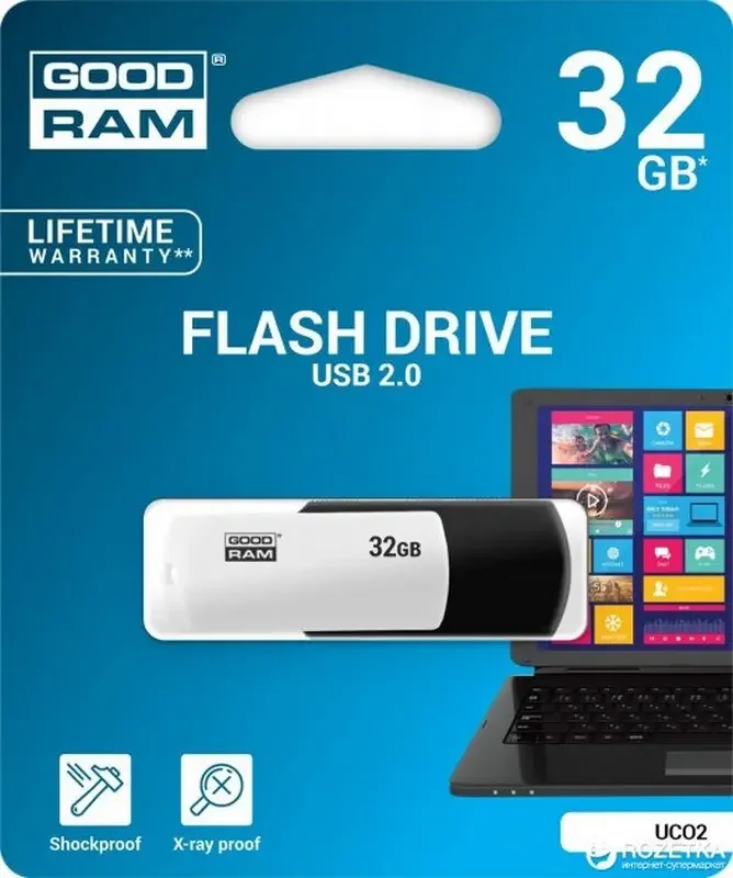 Флеш-пам'ять usb 32Гб GoodRam USB 2.0 UTS2 Twister/UCO2 Colour — фото 3
