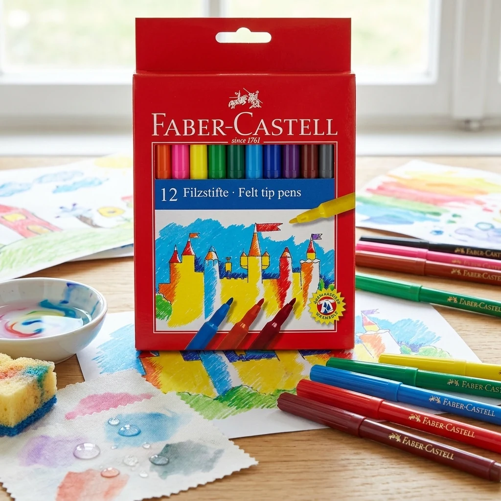Фломастери 12 кольорів Faber-Castell