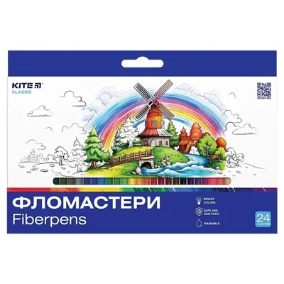 Фломастери 24 шт Kite Classic K-456