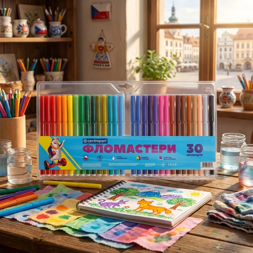 Фломастери 30 кольорів Centropen