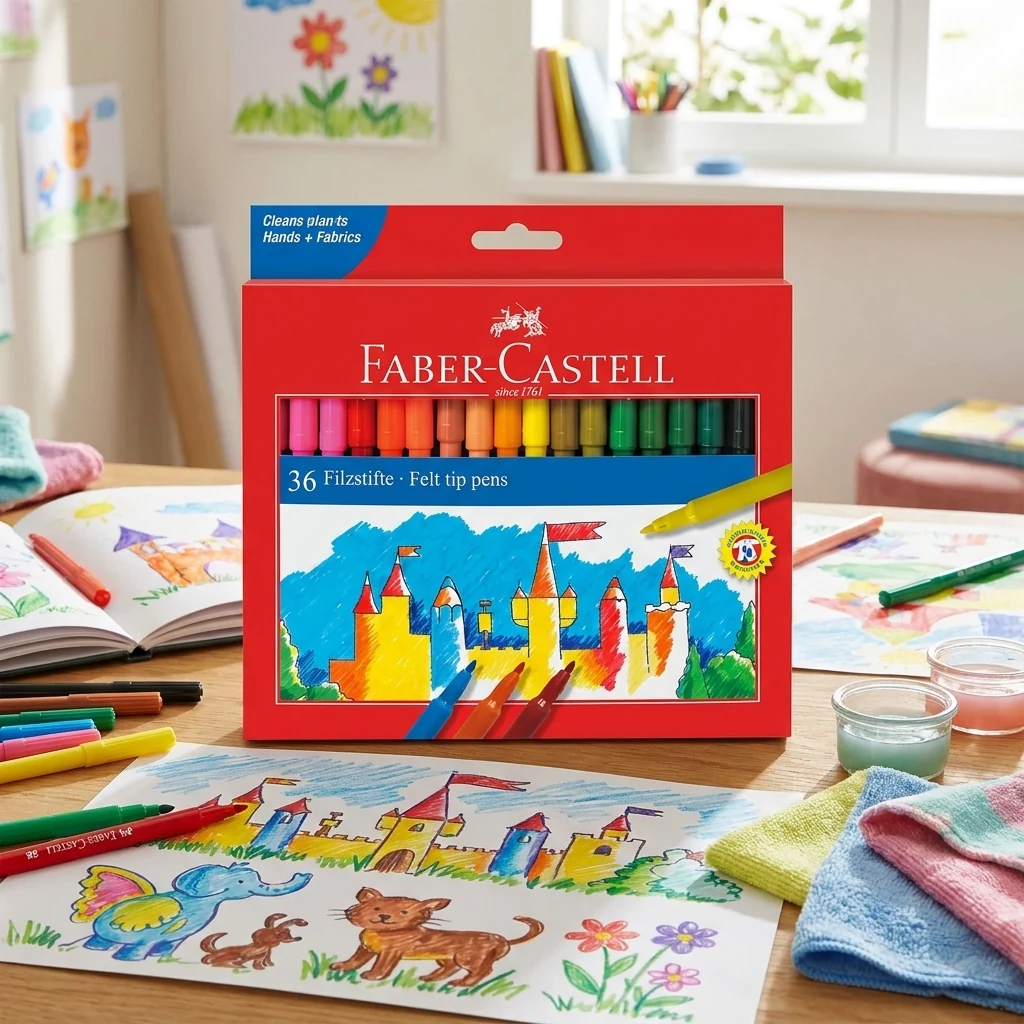 Фломастери 36 кольорів Faber-Castell
