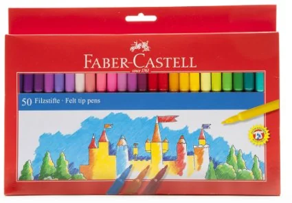 Фломастери 50 кольорів Faber-Castell