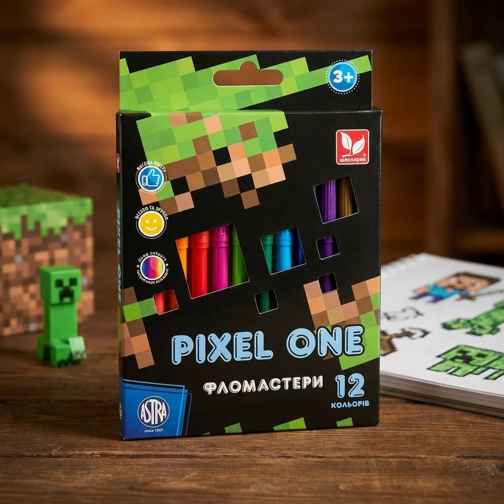 Фломастери Pixel One 12 кольорів 314022001-UA