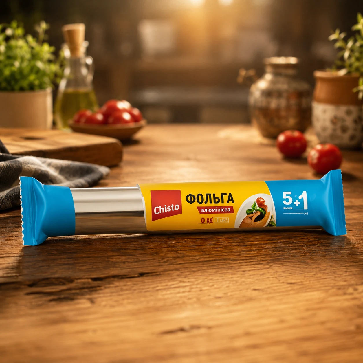 Фольга алюмінієва Chisto 5+1м — Побутова хімія