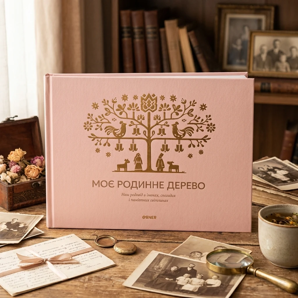 Фотоальбом А4 "Моє родинне дерево" рожевий