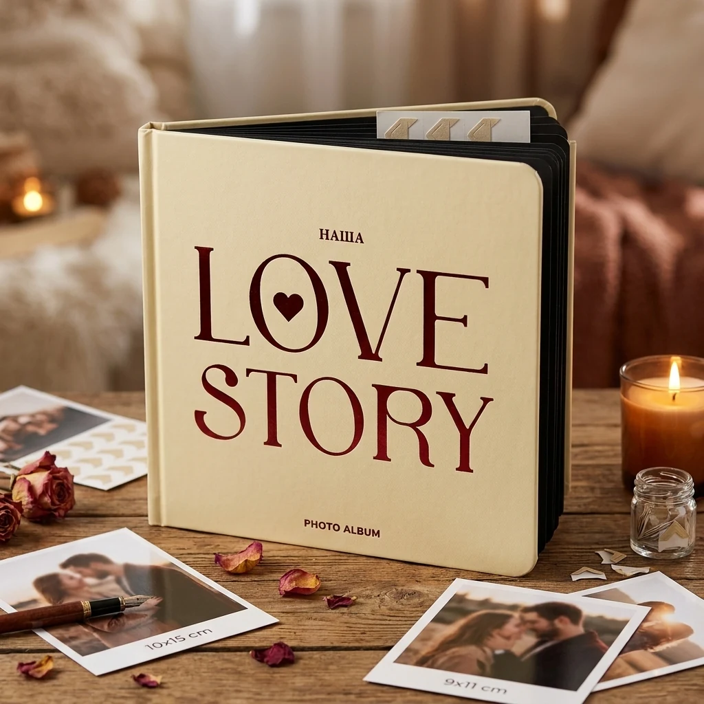 Фотоальбом А5 "Love story" бежевий