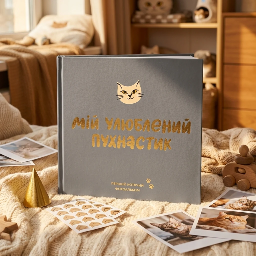 Фотоальбом для котика "Мій улюблений пухнастик"