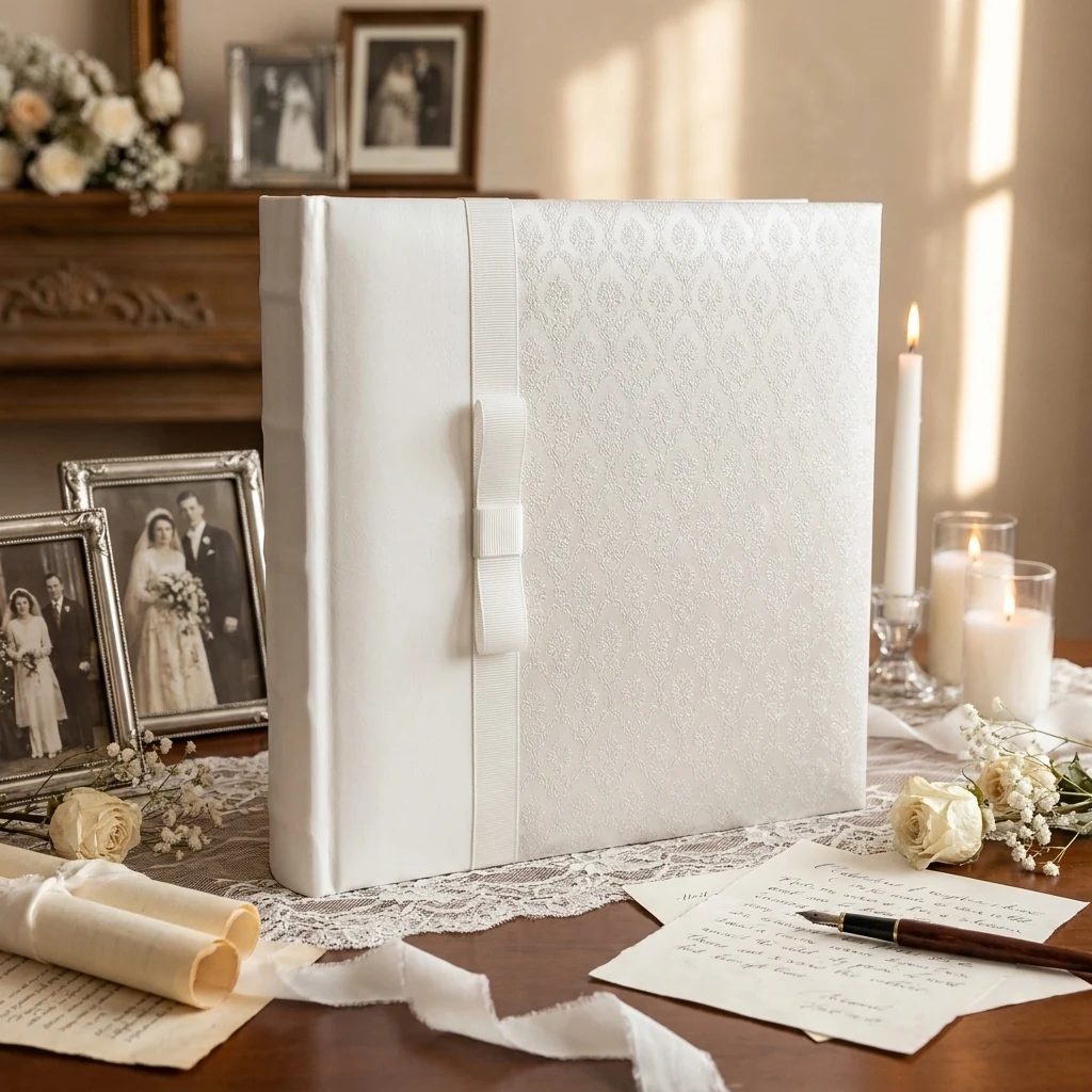 Фотоальбом на 20 листів самоклейних 29х32см Classic White