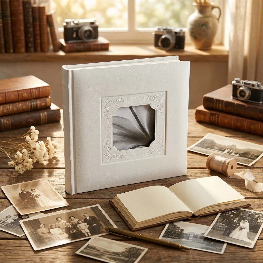 Фотоальбом на 20 листів самоклейних 29х32см Tradition White