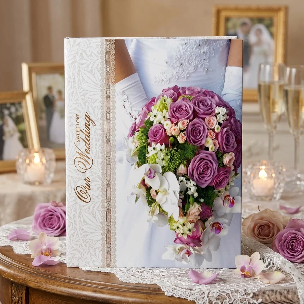 Фотоальбом на 200 фото 10х15 см Весільний Wed bouquet