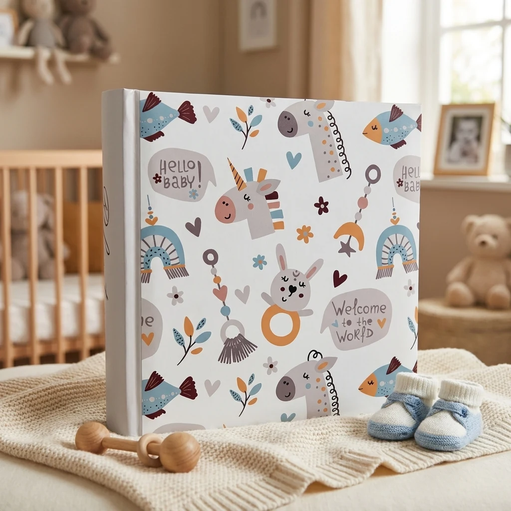 Фотоальбом на 200 фотографій 10x15 Baby Pattern
