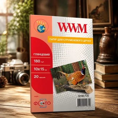 Фотопапір WWM А4 180г/м глянц. 50л (G180.50)