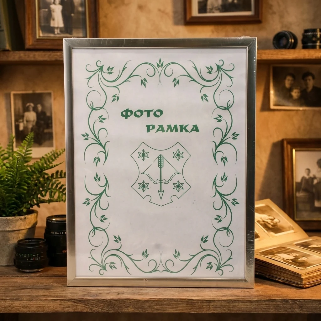 Фоторамка 10*15 срібло пластикова