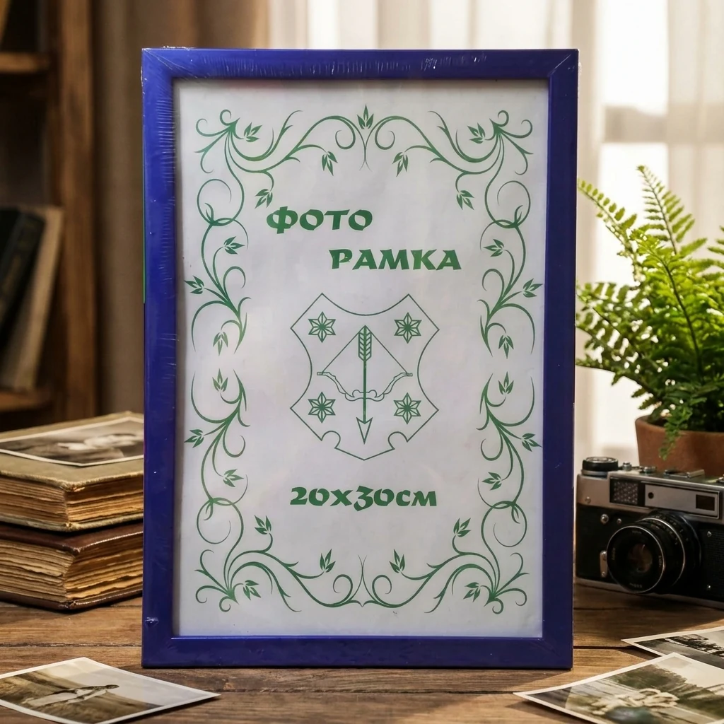 Фоторамка 20*30 пластикова синій