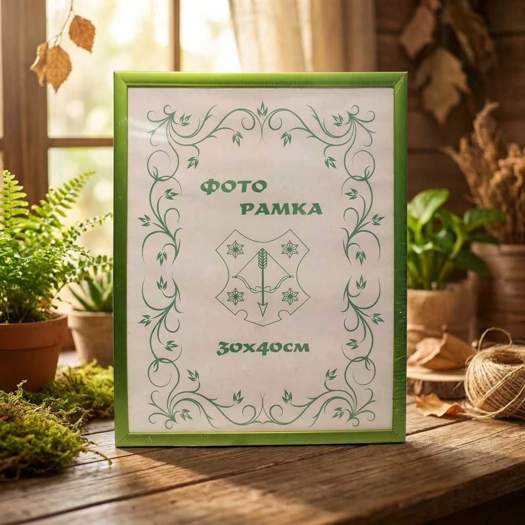 Фоторамка 30*40 пластикова зелений
