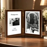 Фоторамка-книжечка FKB12 10x15-2-54 темне дерево — фото 1