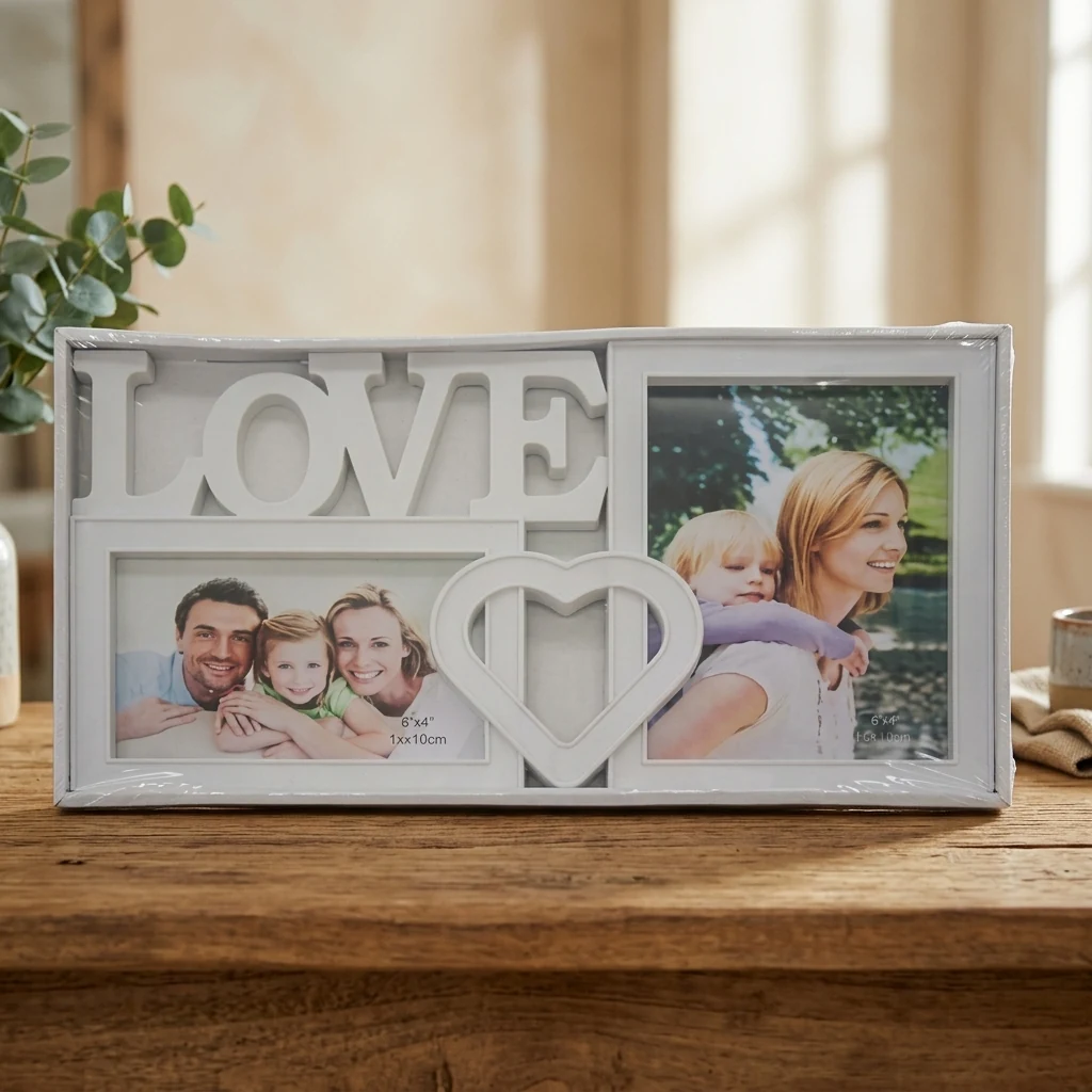 Фоторамка-колаж 10*15 см "Love" біла HS186