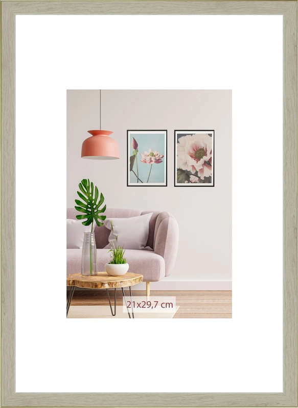 Фоторамка SA1214-300 світле дерево з смужкою оргскло 21х30 см — фото 2