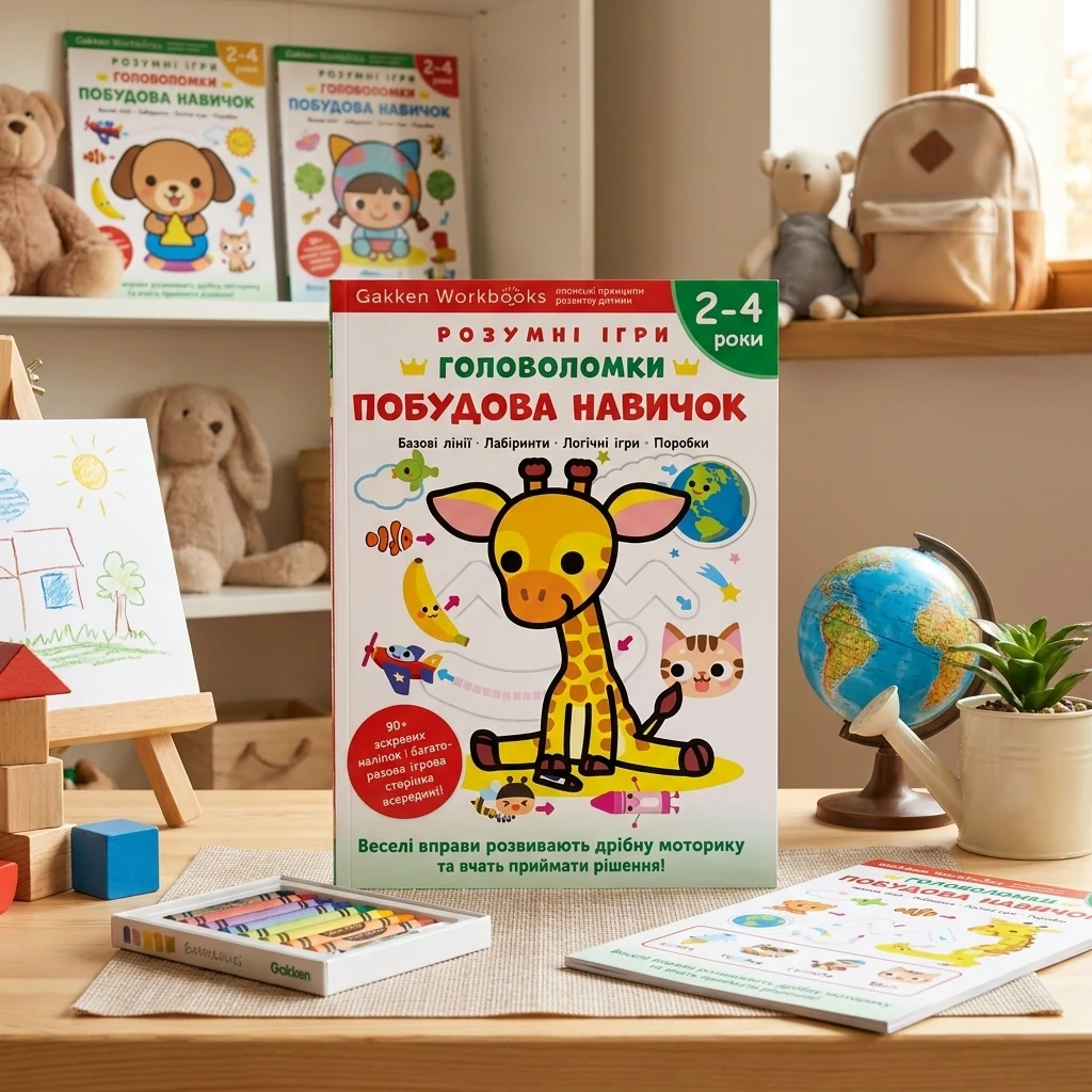 Gakken. Розумні ігри. Побудова навичок. Головоломки 2-4 роки