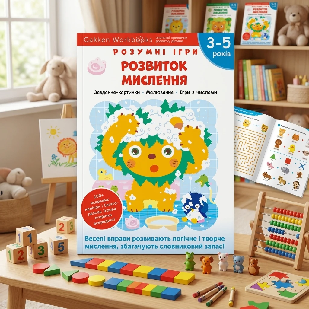 Gakken. Розумні ігри. Розвиток мислення. 3-5 років