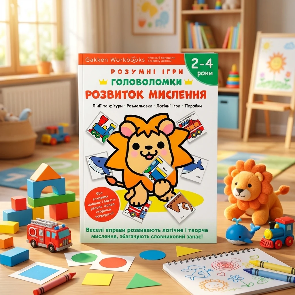 Gakken. Розумні ігри. Розвиток мислення. Головоломки. 2-4 роки