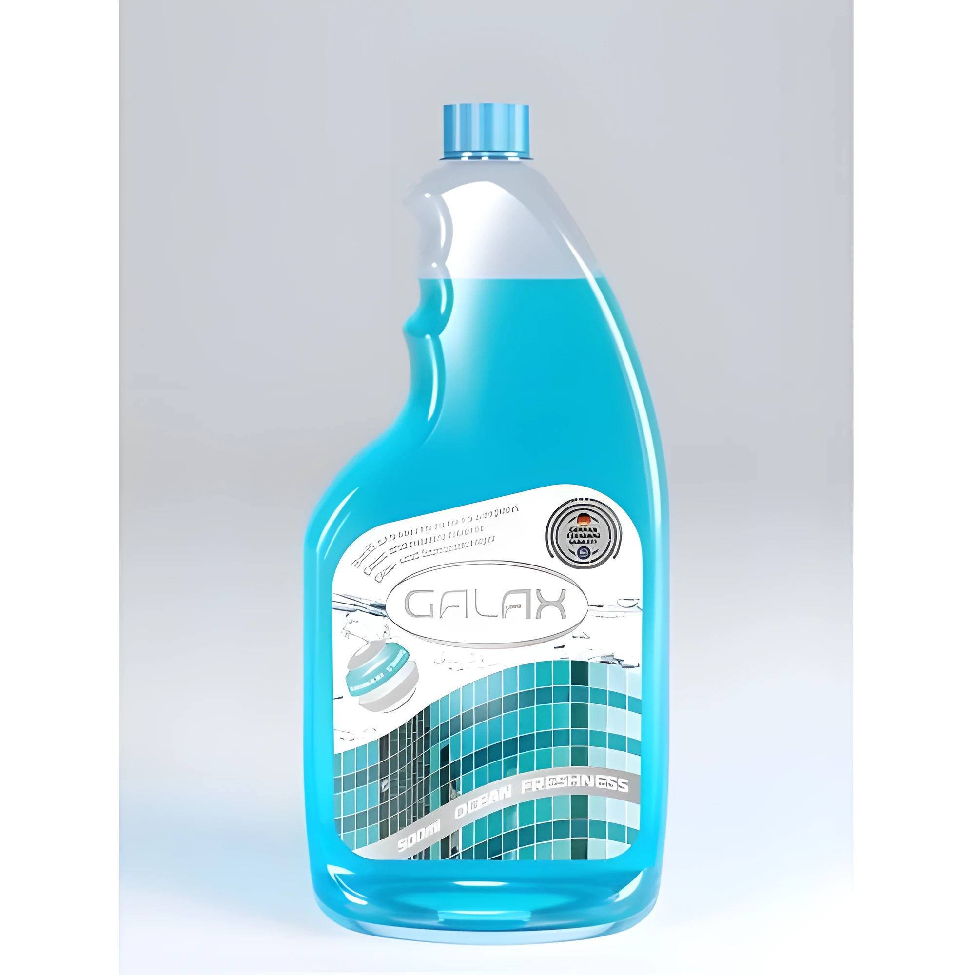 GALAX Засіб для миття скла та дзеркал Океанська свіжість 0,5 л Запаска